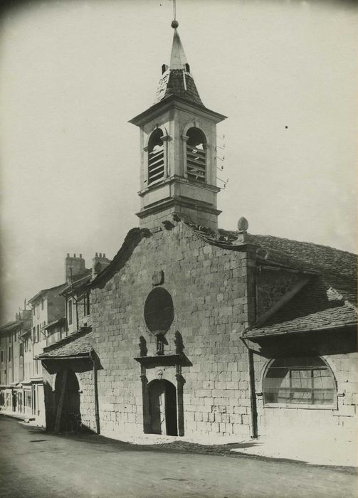 chapelle des pénitents : façade est, vue générale