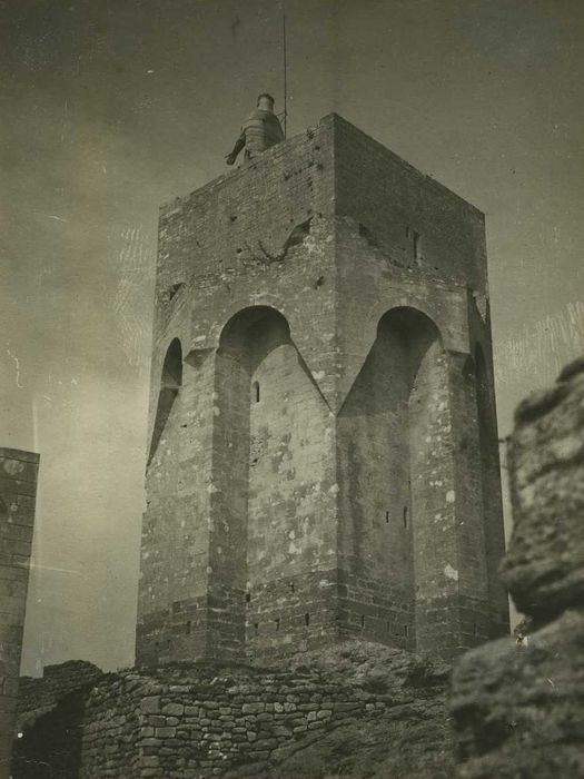 Tour – donjon : Façades sud et est, vuegénérale