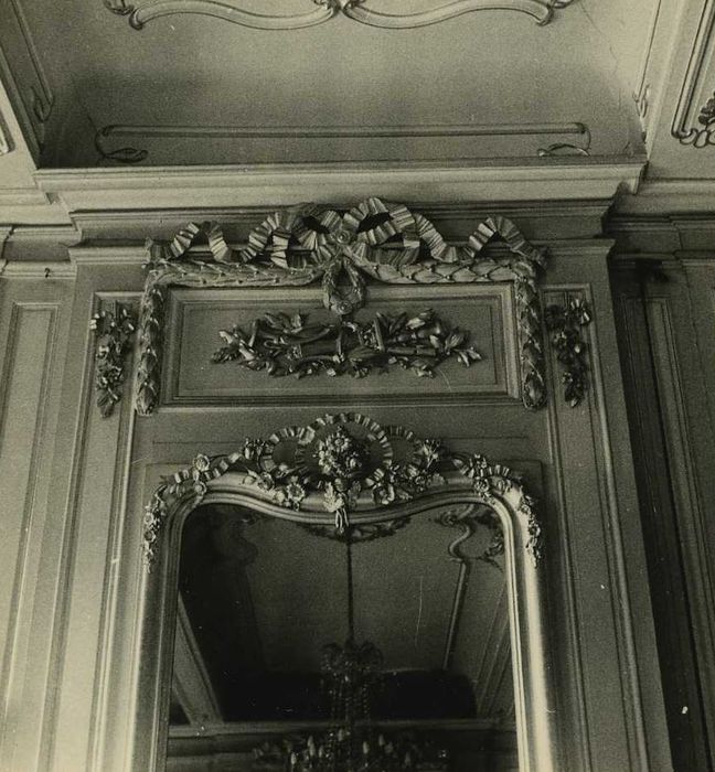 Hôtel de Pluvinel (ancien) : Grand salon, vue partielle des décors