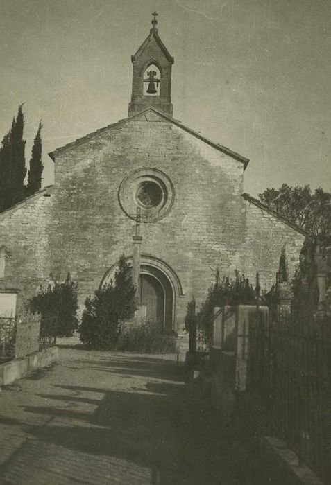 Chapelle du cimetière : Façade occidentale, vue générale