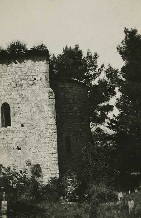 Chapelle de Saint-Bonnet : Chevet, vue partielle