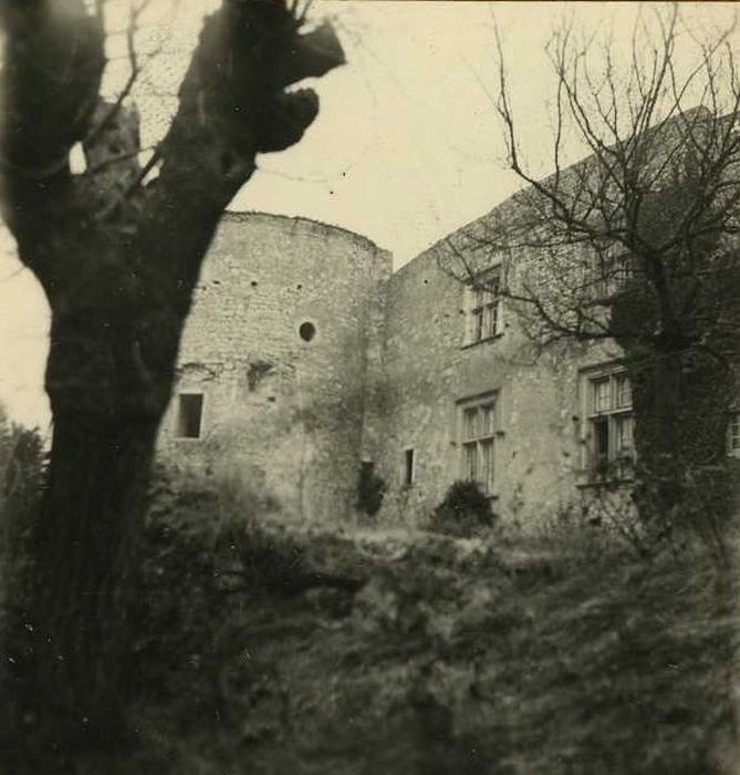 Château : Façade ouest, vue partielle