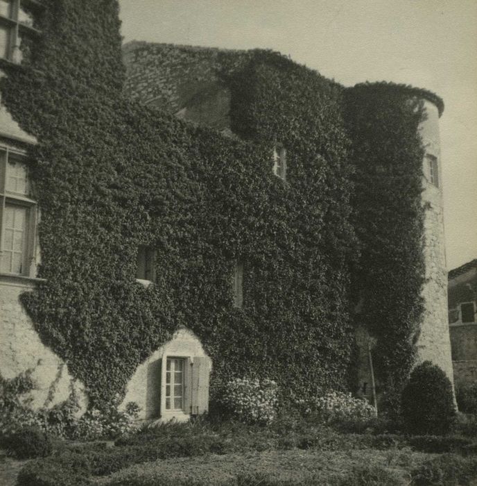 Château : Façade ouest, vue partielle