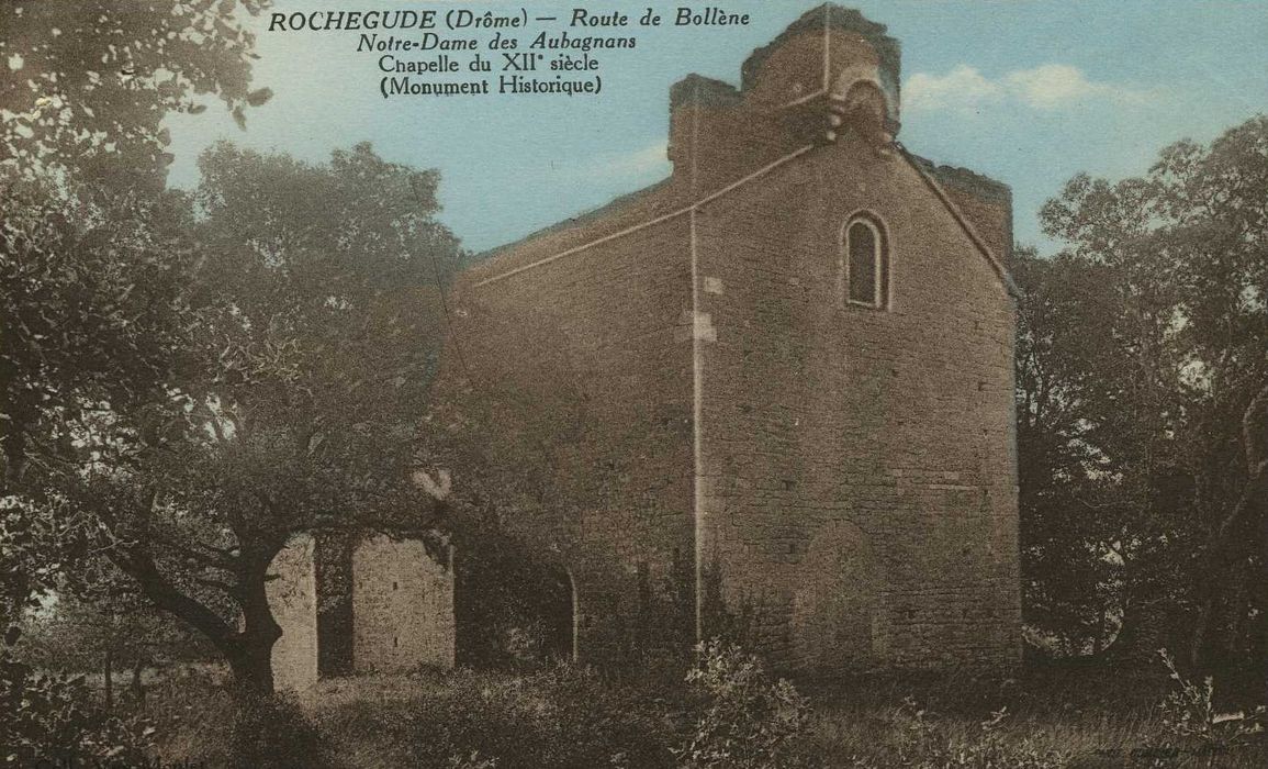 Chapelle Notre-Dame-des-Aubagnons : Ensemble nord-ouest, vue générale