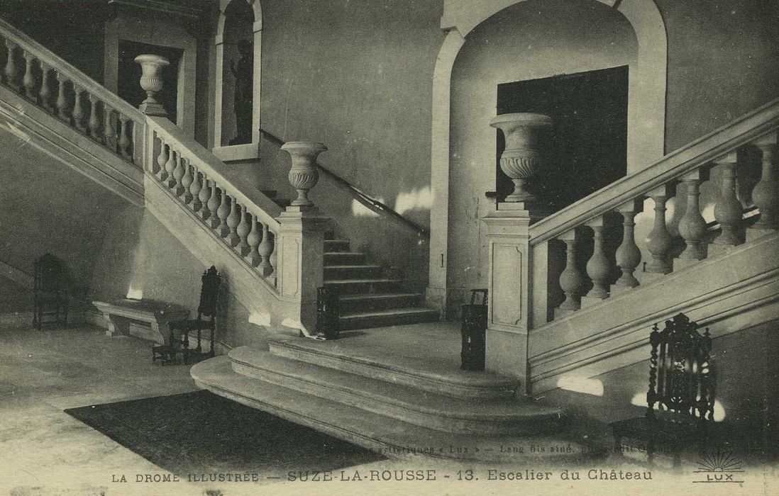 Château : Escalier d’honneur, vue générale