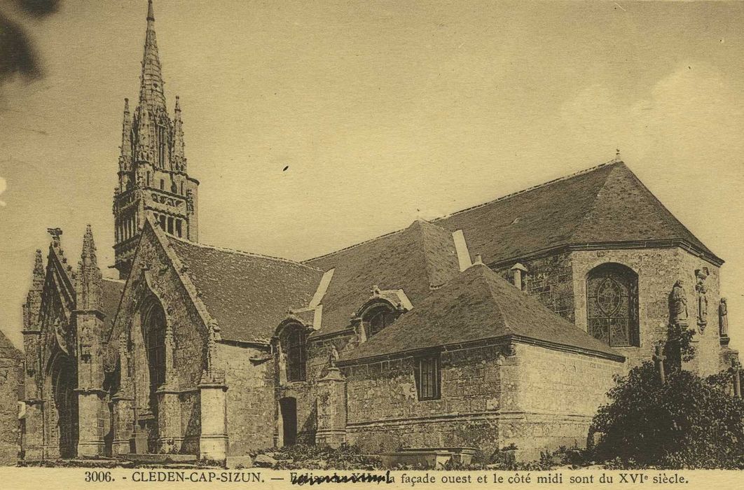 Eglise Saint-Clet : Ensemble sud-est, vue générale