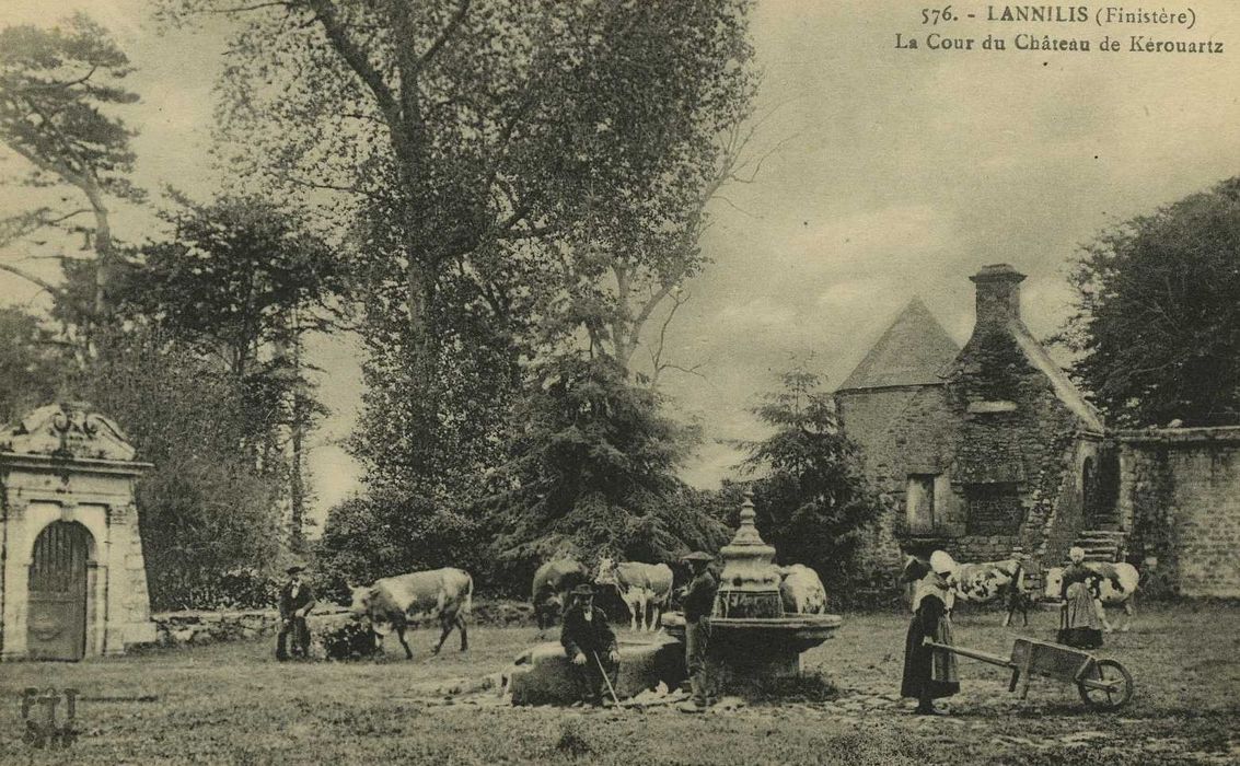 Chapelle Notre-Dame-du-Bergot : Jardins ouest, vue générale