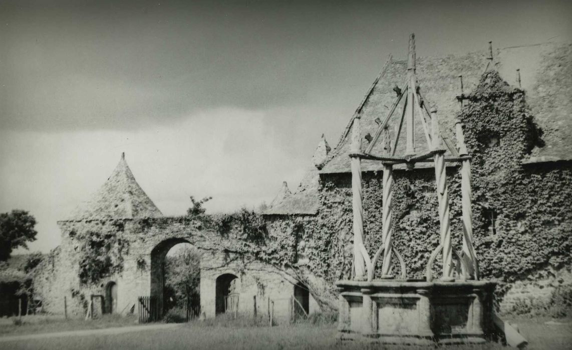 Château de Trémoar : Puits, vue générale