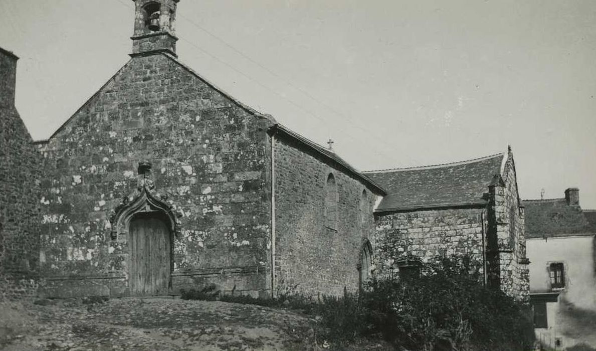 Chapelle Saint-Laurent : Façade occidentale, vue générale