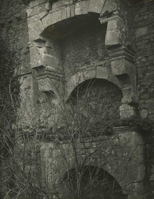 Restes du château de Ferrières : Cheminées monumentales, vue générale