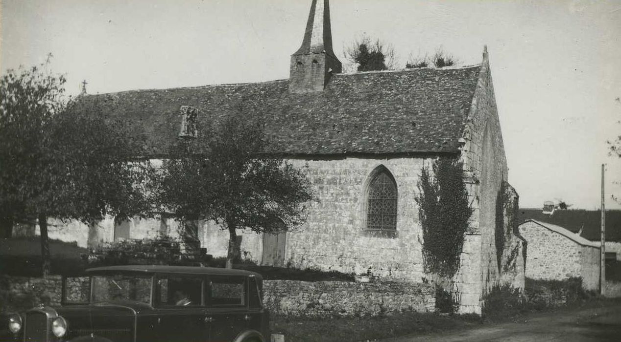 Chapelle Notre-Dame du Rohic : Façade latérale sud, vue générale