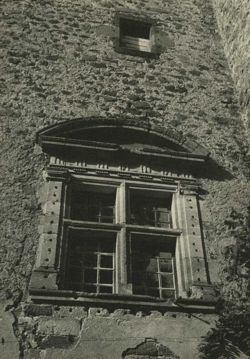 Château et son enceinte : Façade sud, détail d’une baie