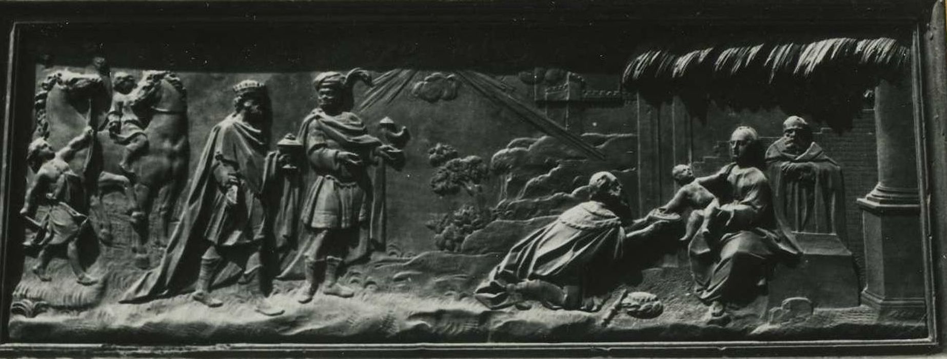 Bas-relief : l'Adoration des Mages