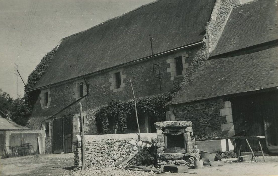 Château de la Folaine : Aile ouest, façade ouest, vue générale