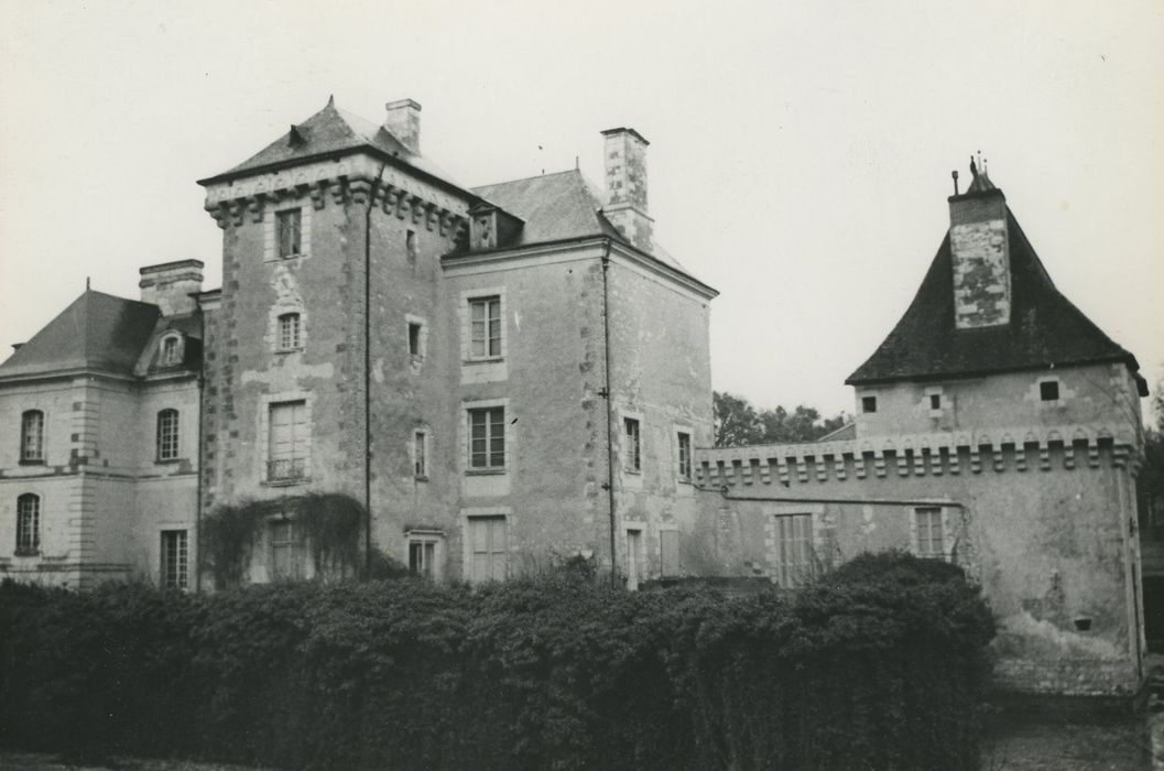 Château de Boussay : Façade nord, vue générale