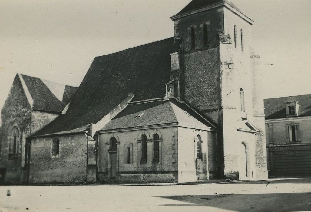 Eglise Saint-Quentin : Façade latérale nord, vue générale