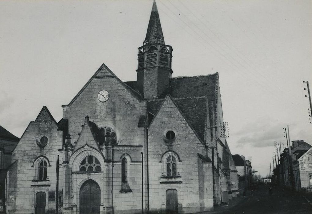 Eglise de la Translation de Saint-Martin : Façade occidentale, vue générale