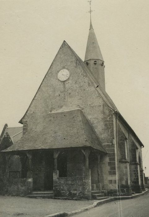 Eglise Saint-Laurent : Façade occidentale, vue générale