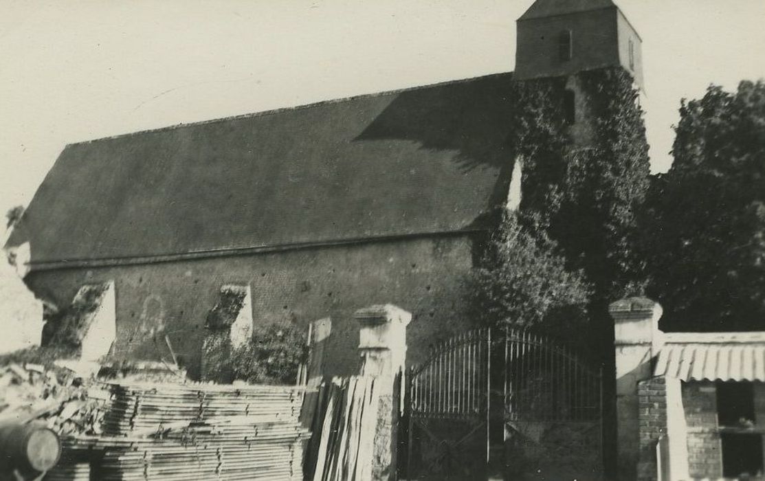 Eglise Notre-Dame : Façade latérale nord, vue générale