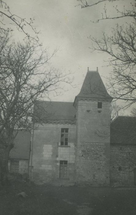 Château de Cravant, dit Le Vieux Château : Façade est, vue gnérale