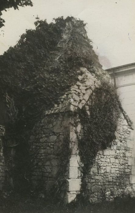 Ruines de l'église de Mougon : Vue partielle des ruines