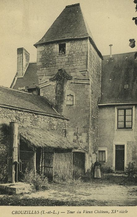 Ancien manoir : Façade nord, vue partielle