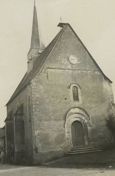 Eglise Saint-Etienne : Façade occidentale, vue générale