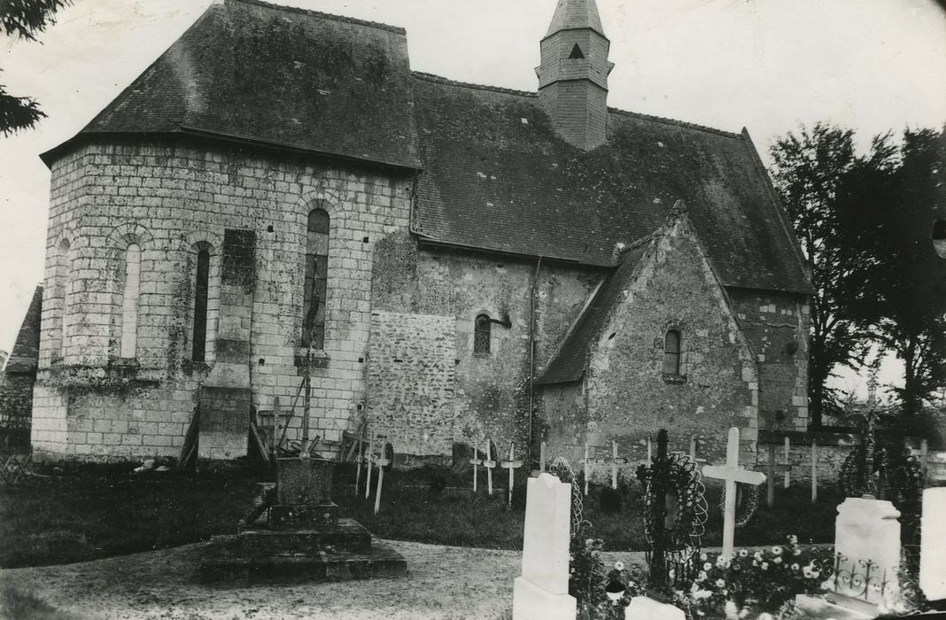 Eglise Notre-Dame : Façade latérale nord, vue générale