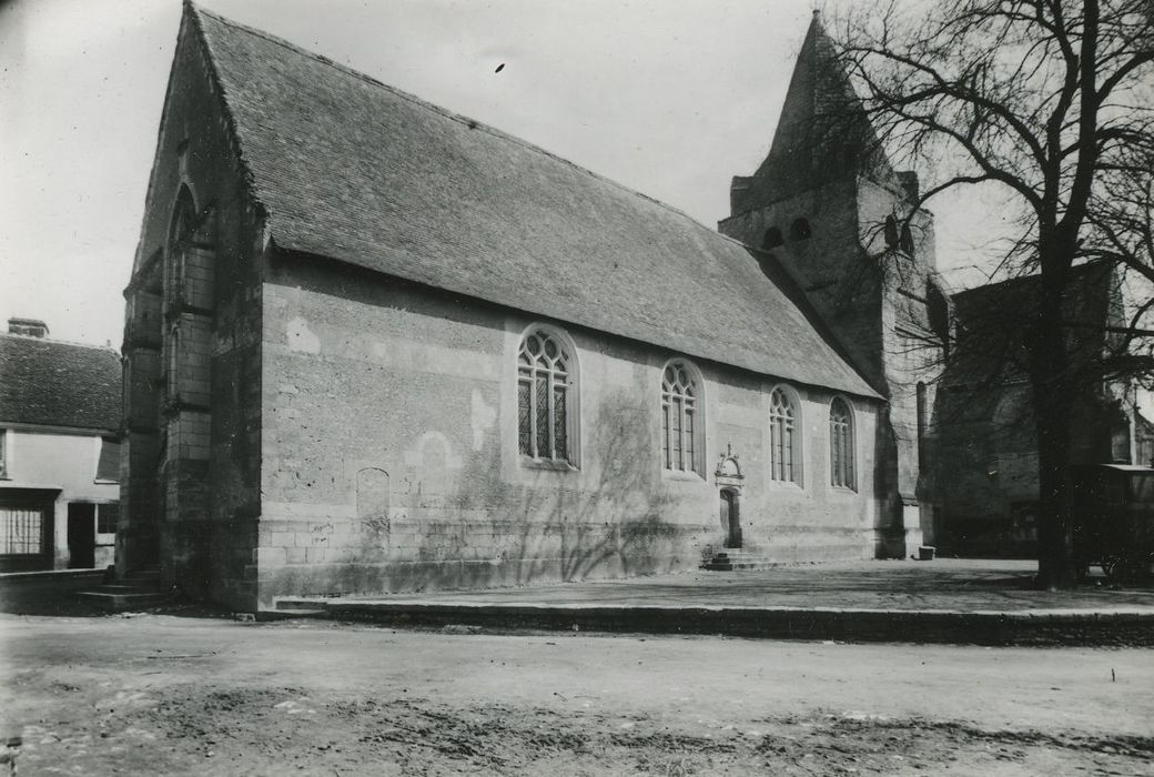 Eglise Sainte-Eulalie : Façade latérale sud, vue générale