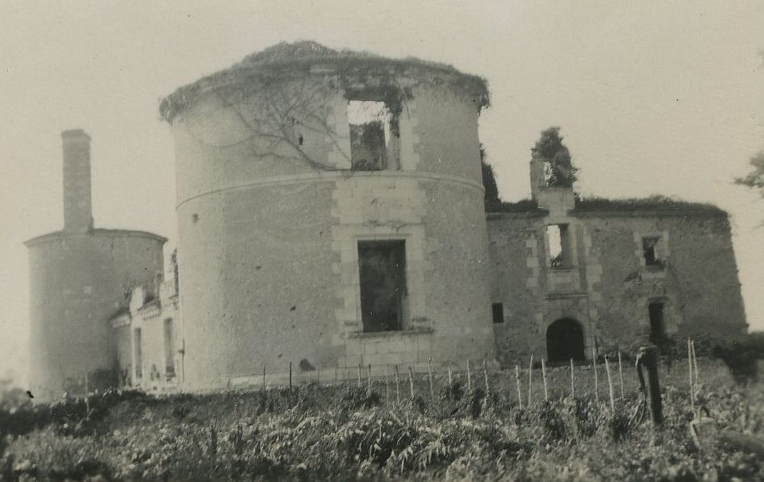 Ruines du château : Tour sud-est, vue générale