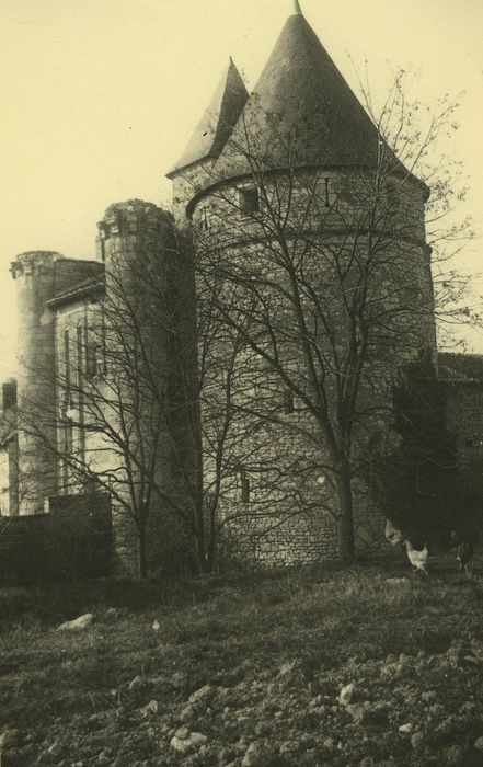 Château du Chillou : Tour sud-est, vue générale