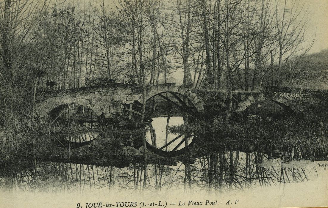 Vestiges du pont dit Arche du Pin, vue générale