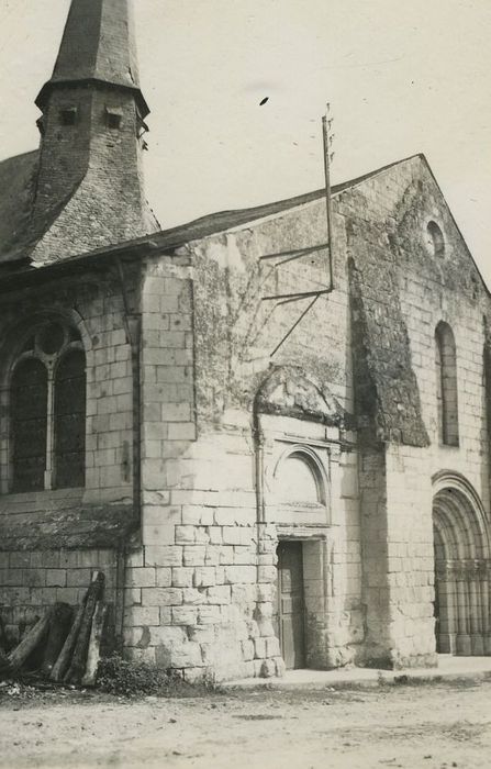 Eglise Saint-Hilaire : Façade occidentale, vue générale