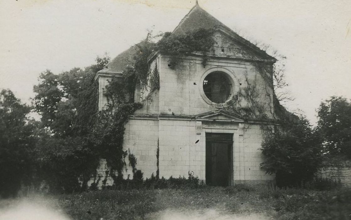 Château d'Argenson : Chapelle, façade occidentale, vue générale