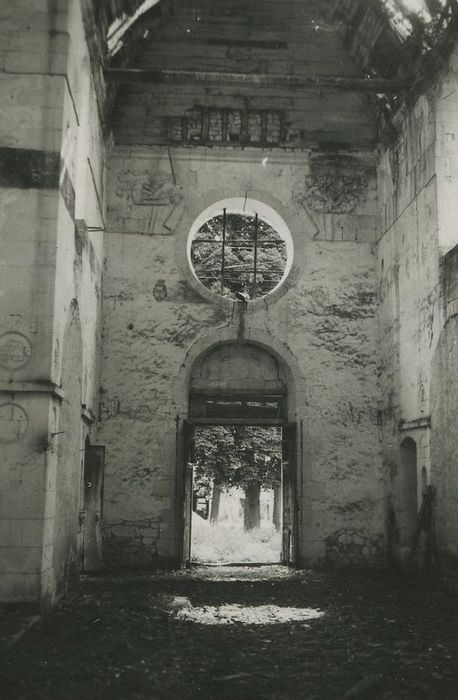 Château d'Argenson : Chapelle, vue partielle des ruines