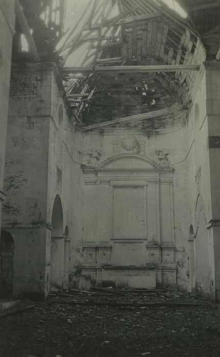 Château d'Argenson : Chapelle, vue partielle des ruines