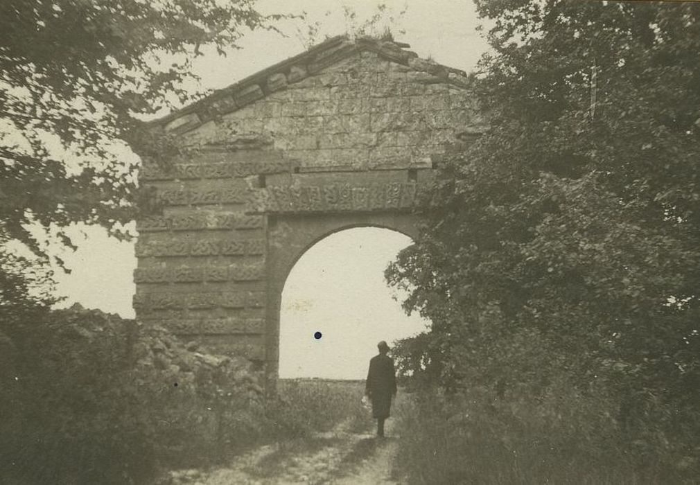 Vestiges du château de Mondon : Vue partielle des ruines