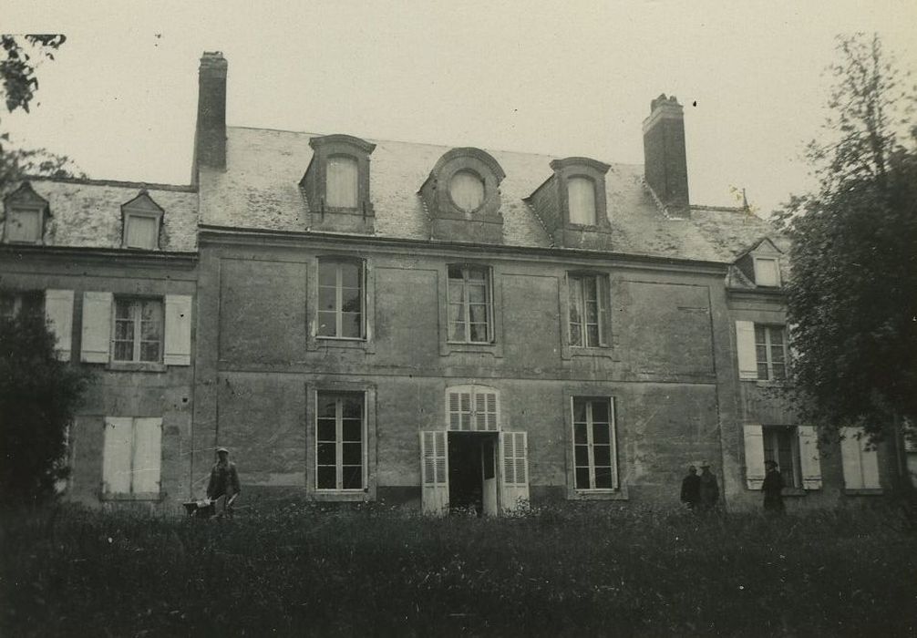 Manoir d'Anzan : Façade sud, vue partielle