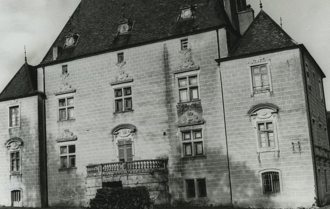 Château : Façade ouest, vue générale