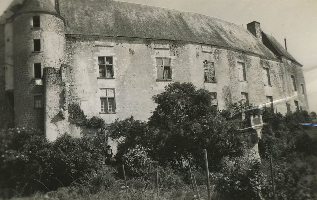 Château du Châtelier : Logis seigneurial, façade est, vue gnérale