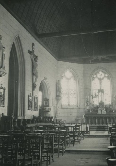 Eglise paroissiale : Nef, vue partielle - © Ministère de la Culture (France), Médiathèque du patrimoine et de la photographie, tous droits réservés