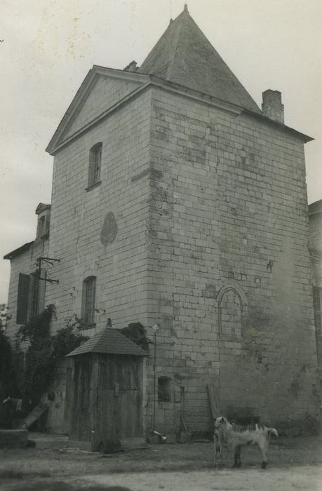 Château de Chargé : Donjon, façades nord et est, vue générale