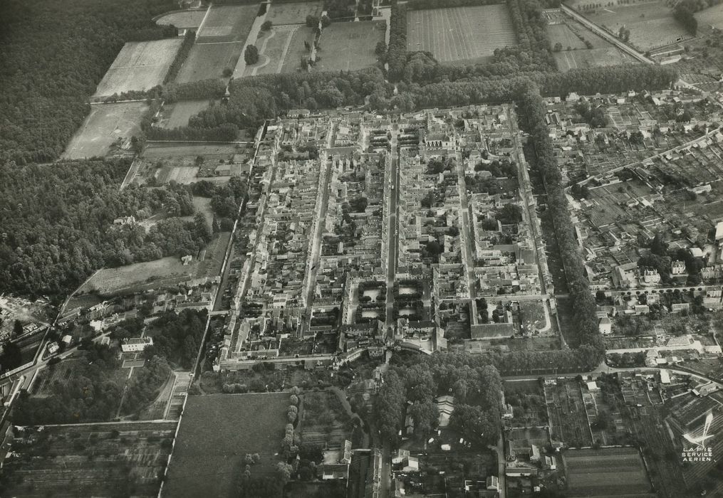 Enceinte de la ville : Vue générale aérienne