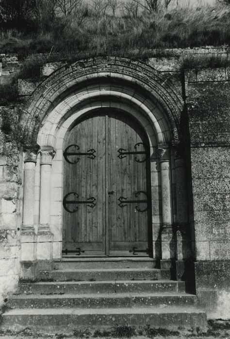 Chapelle Sainte-Radegonde : Portail sud, vue générale