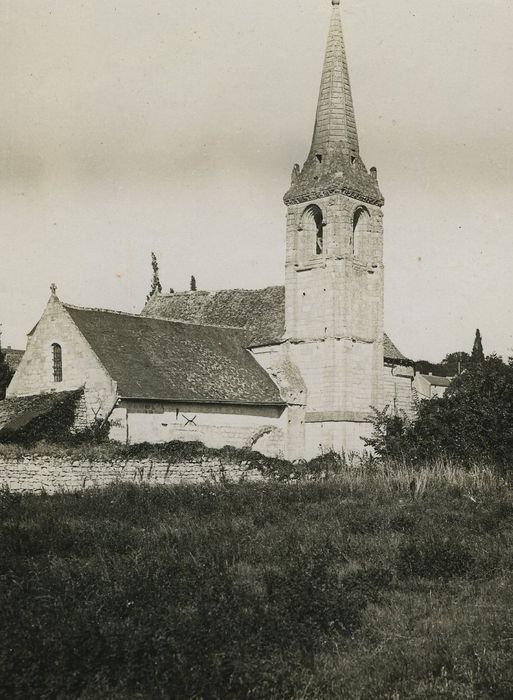 Eglise Saint-Martin : Ensemble sud-ouest, vue partielle