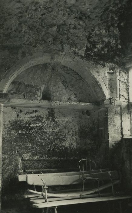 Chapelle troglodyte, abside (?), vue générale