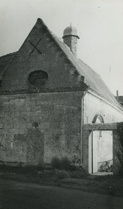 Manoir de La Carmerie : Chapelle, pignon ouest, vue générale