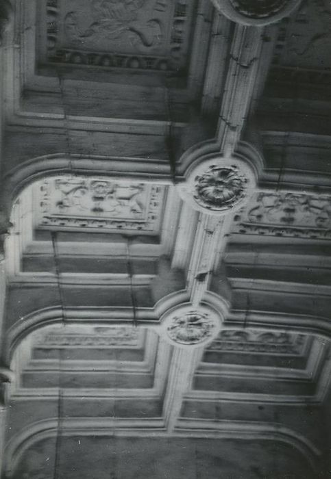 Château : Escalier, vue partielle des voûtes