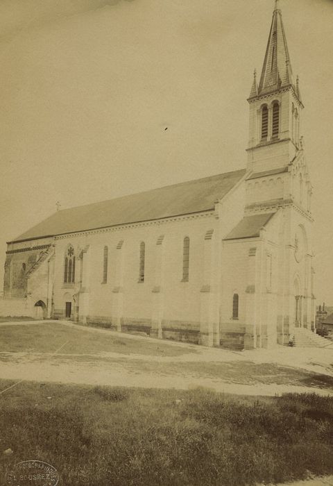 Eglise Saint-Blaise : Façade latérale nord, vue générale