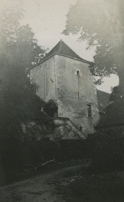 Château des Roches : Communs, tour ouest, vue générale